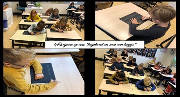 ​Groep 4B gaat tijdens de Kinderboekenweek terug naar de school van vroeger